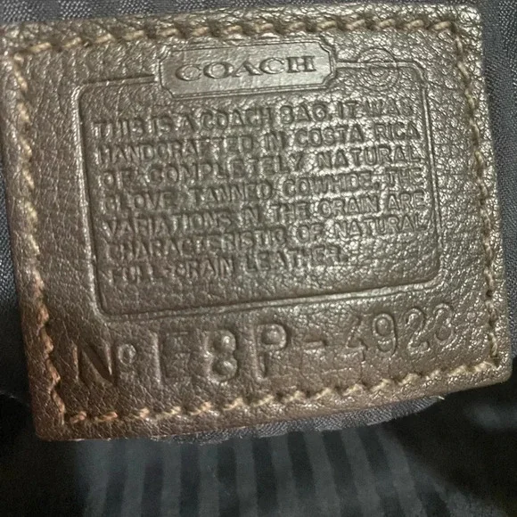 Coach vintage black leather crossbody handbag - Picture 13 of 13